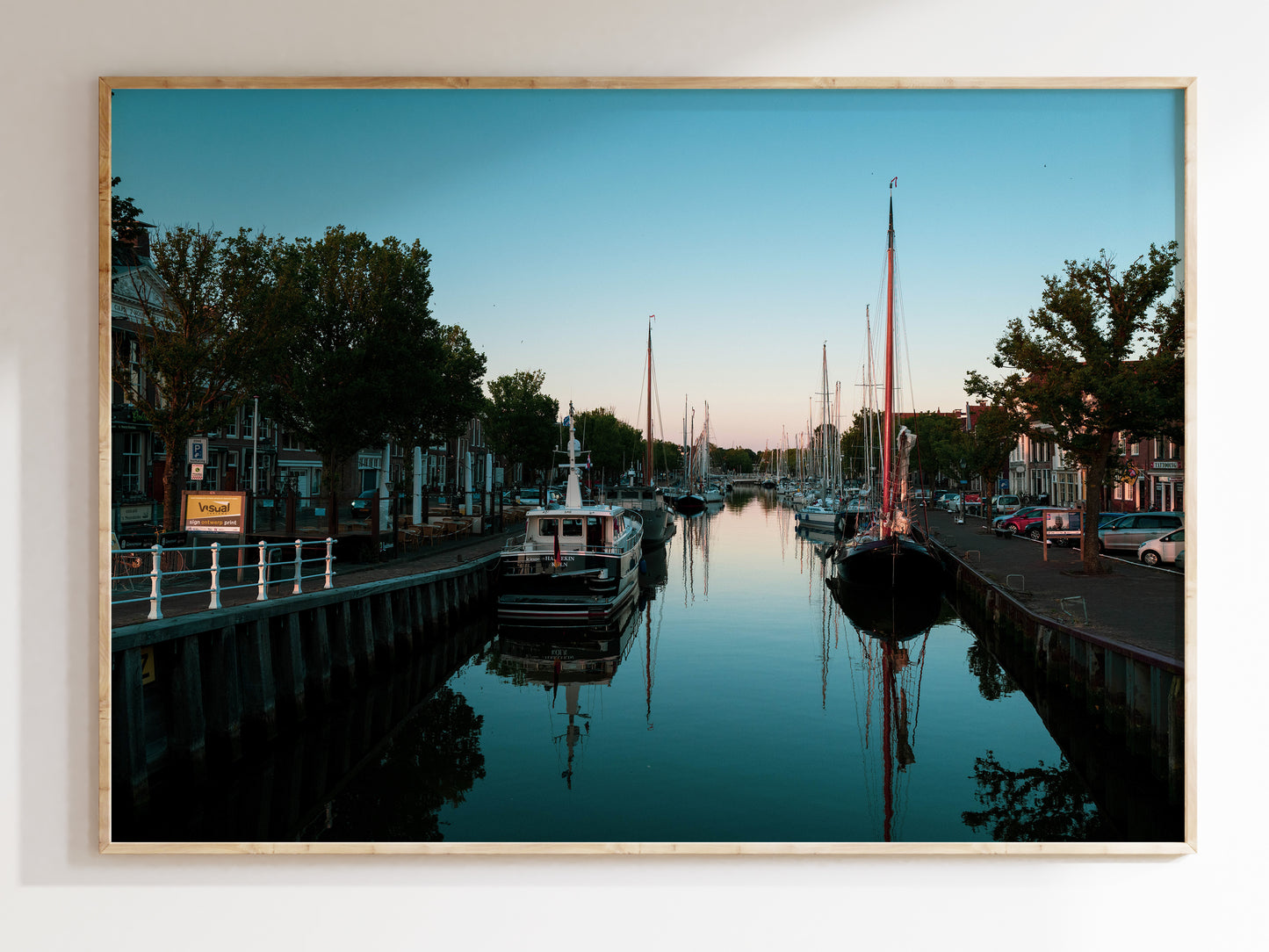 Reflections – Dutch Canal Scenic Print