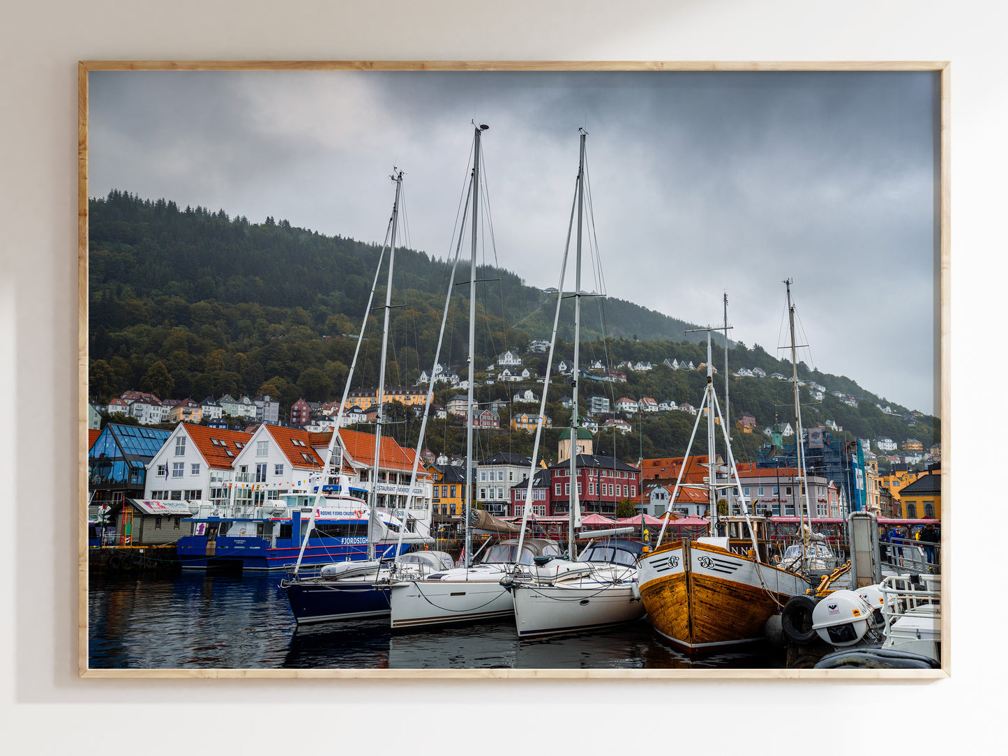 Sailing Through Bergen – Iconic Norwegian Harbor Art