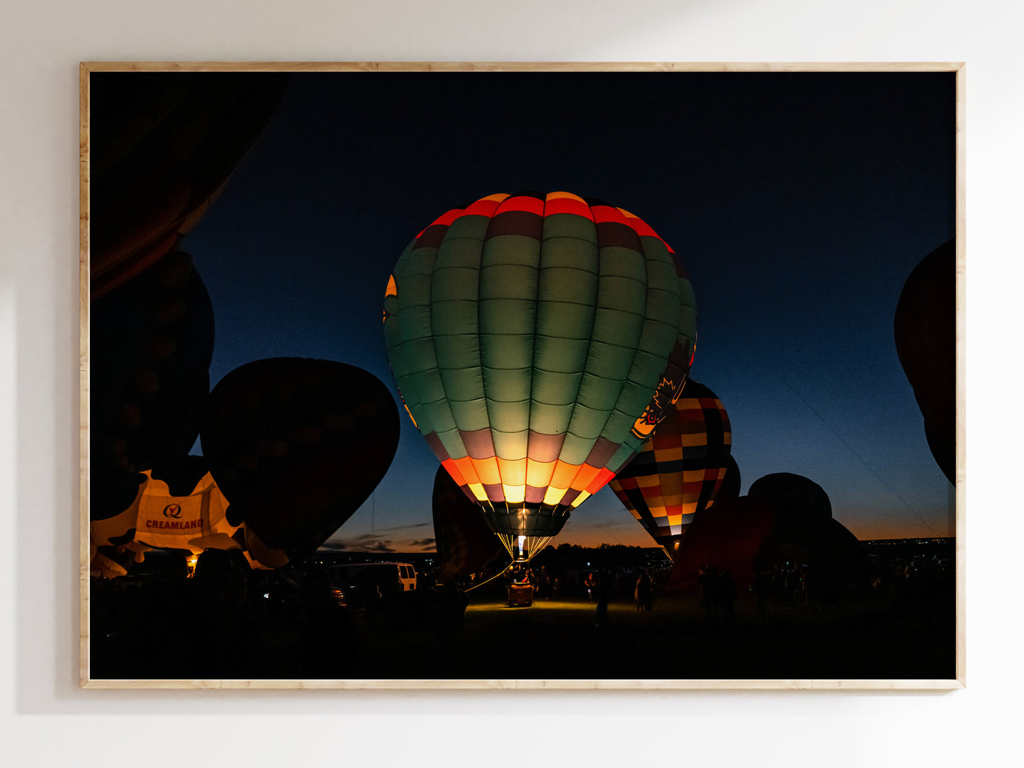 Desert Sky Glow – Hot Air Balloons Over Albuquerque Print