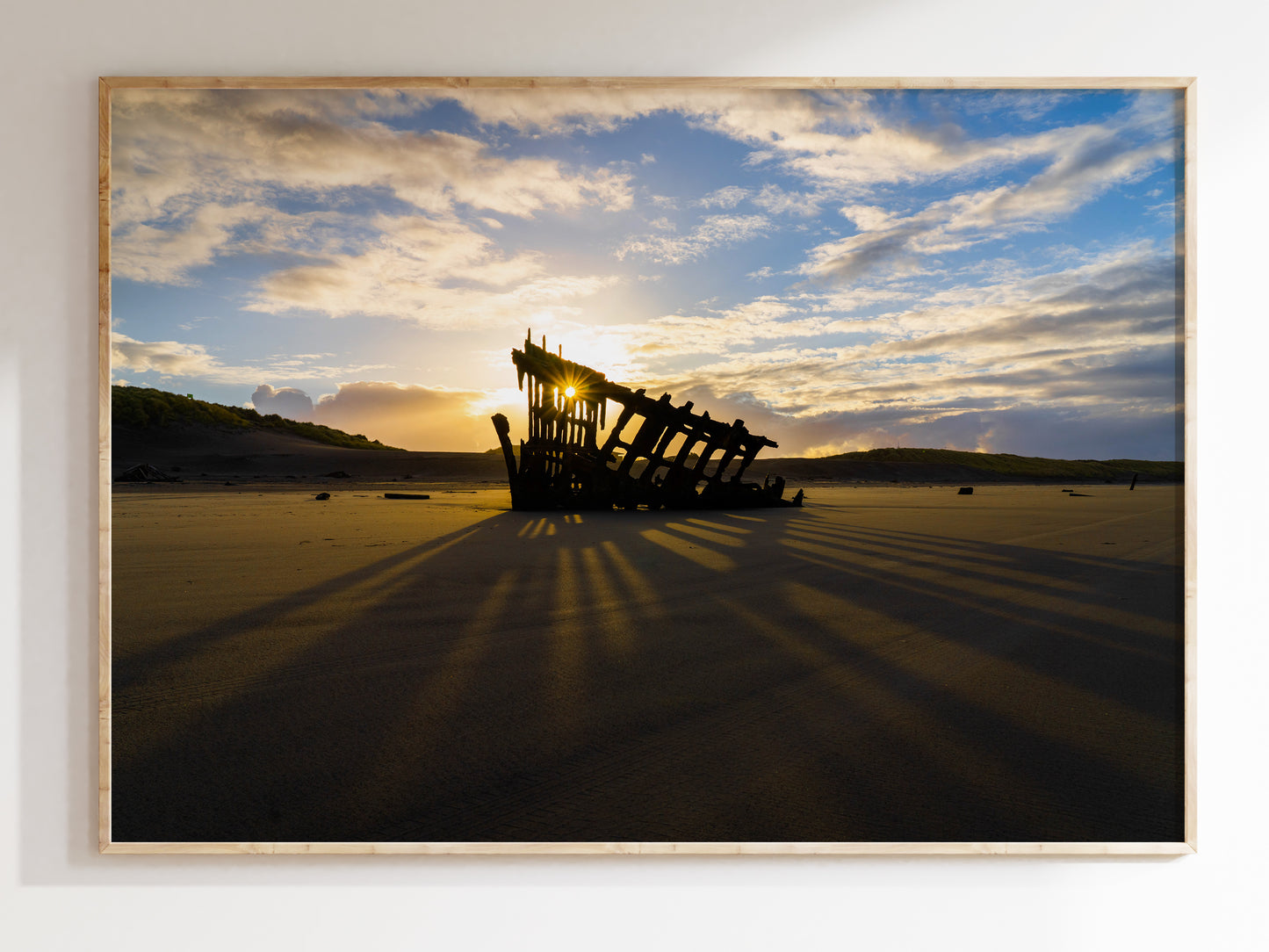 Rust and Waves – Oregon Coast Shipwreck Scenic Print
