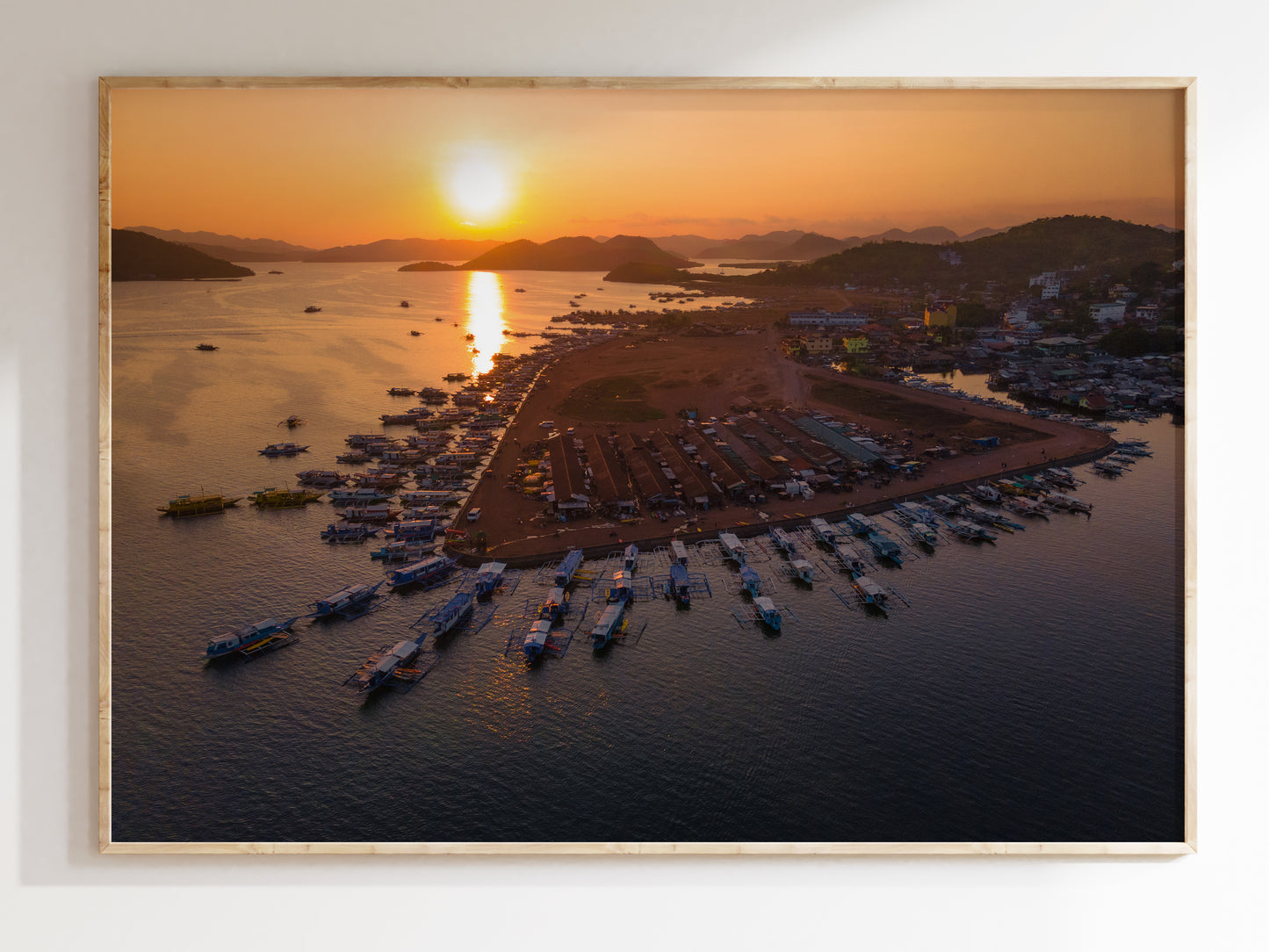 Sailing Serenity – Wooden Boats of Palawan Wall Art