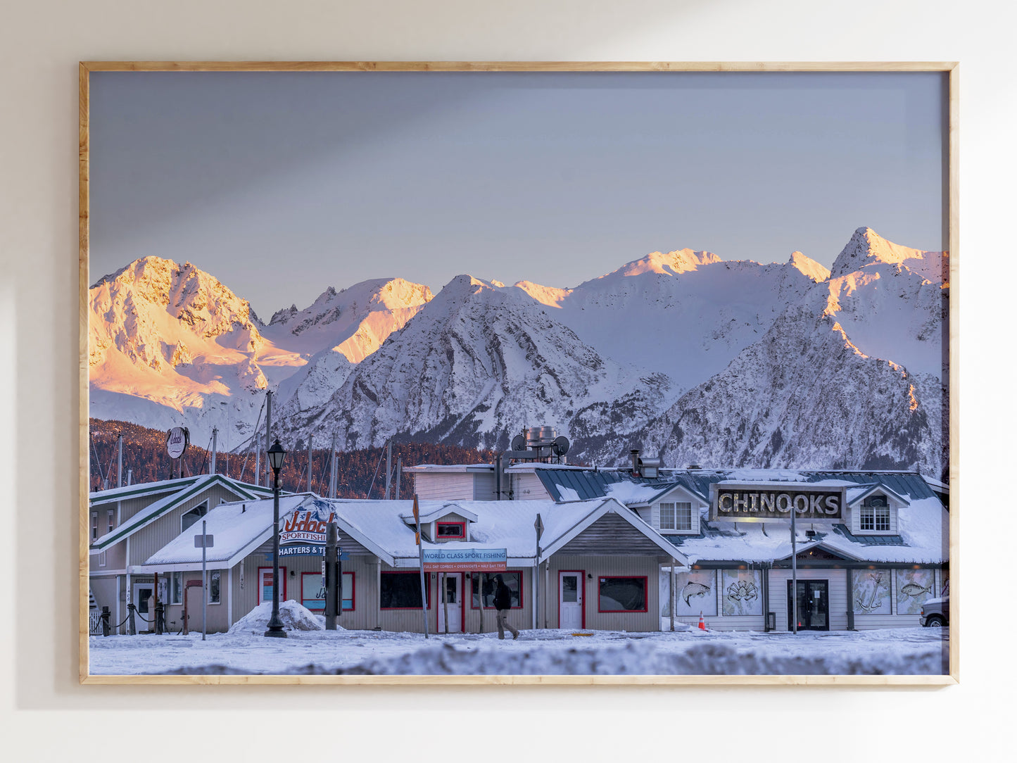 Seward Winter Serenity – Nostalgic Alaskan Town Wall Art