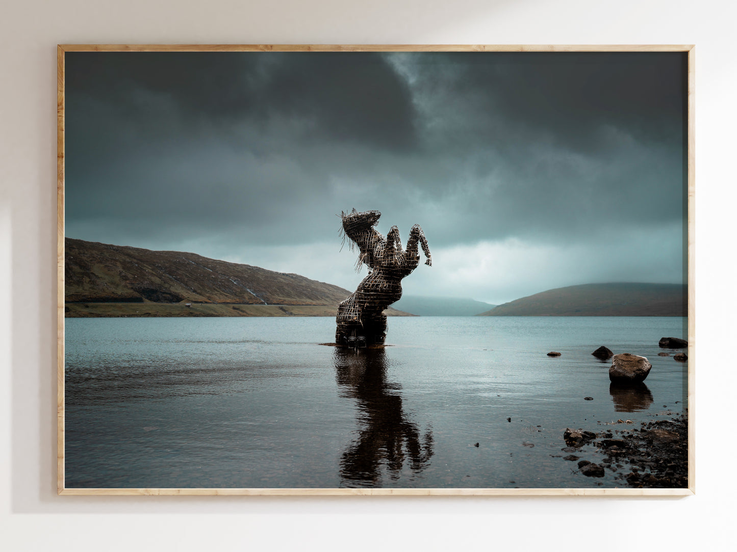 Legends of the Faroe Islands – Horse in the Lake Wall Decor