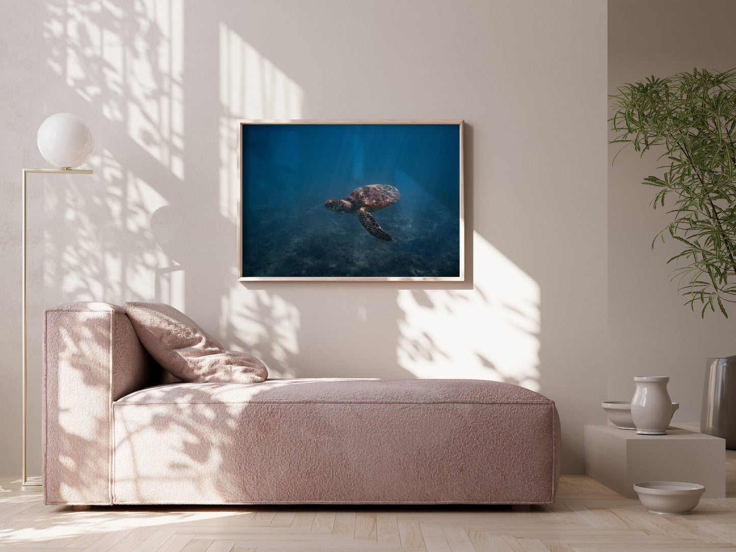 Hawaiian Serenity – Turtle Beneath the Waves Wall Art