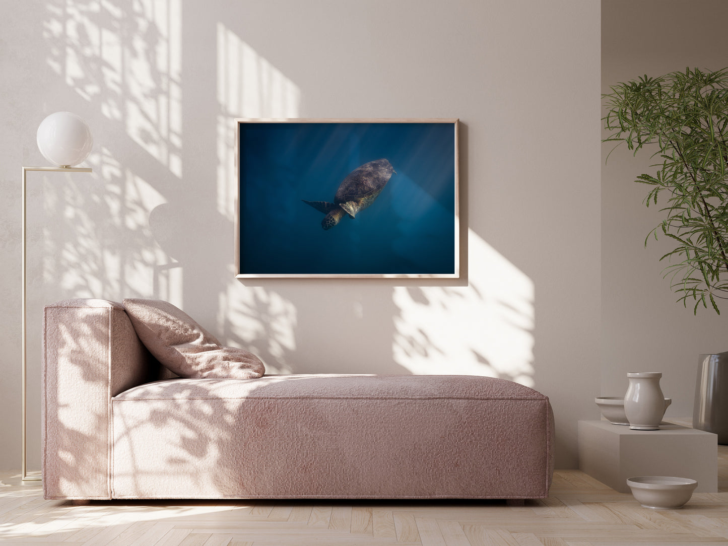 Gentle Glider – Hawaiian Green Sea Turtle Underwater Print
