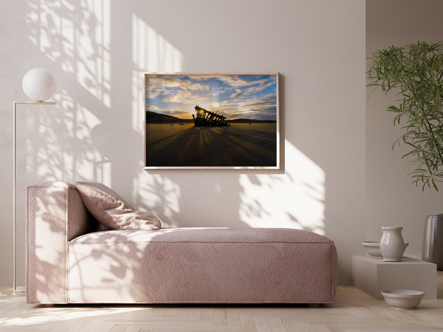 Rust and Waves – Oregon Coast Shipwreck Scenic Print