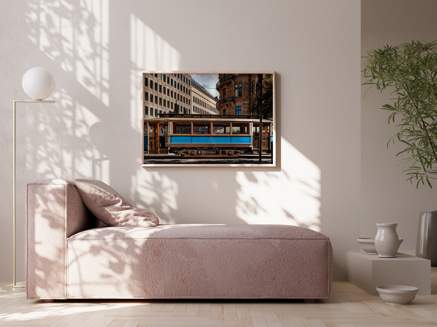 Stockholm Tracks – Iconic Trams in the City Wall Art