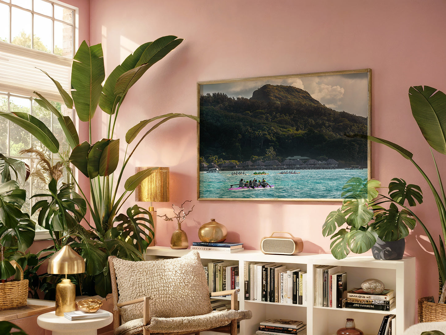 Bora Bora Canoe Dreams – Tropical Adventure Wall Art