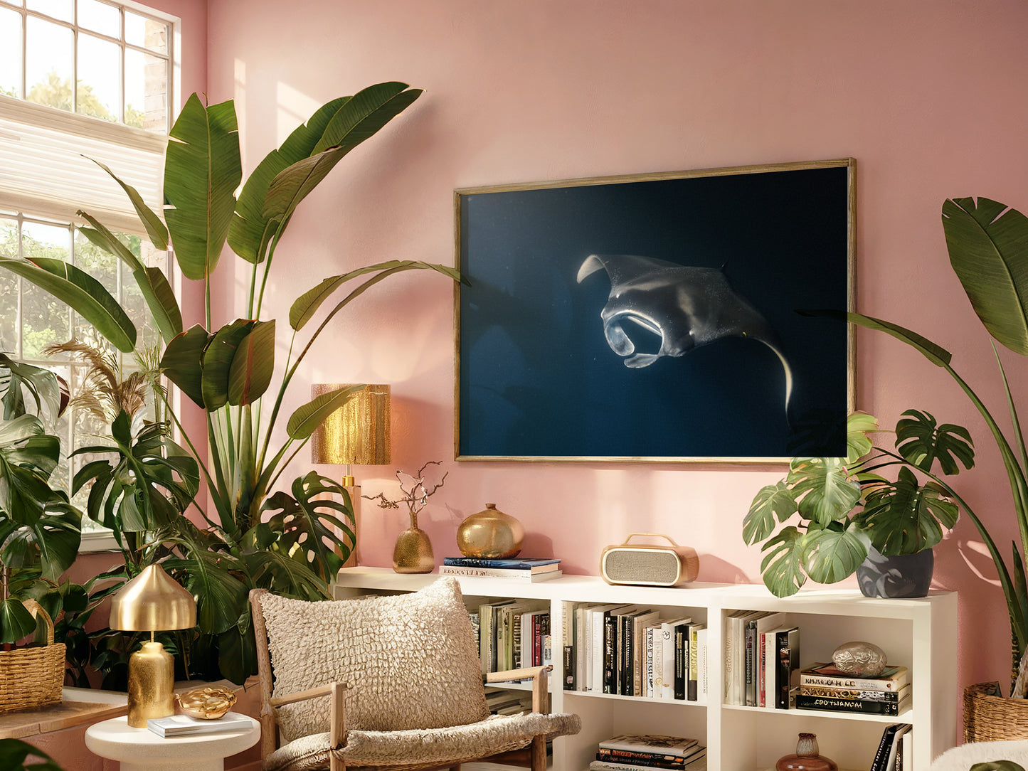 Ocean Giants – Manta Rays of Kona, Hawaii Wall Art
