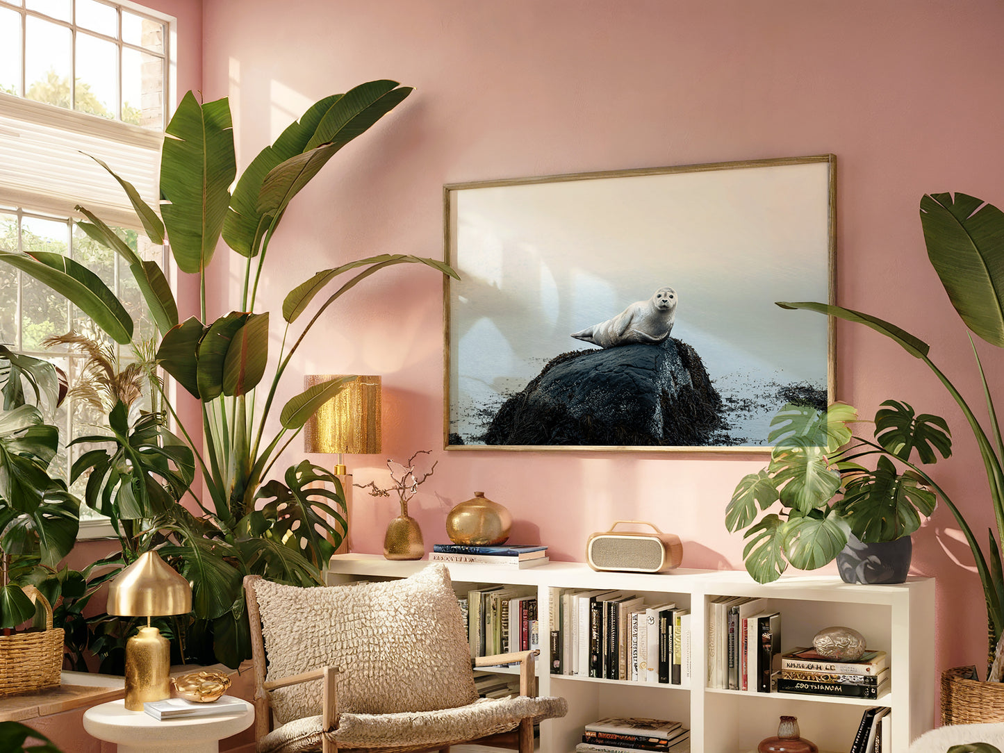 Arctic Shores – Icelandic Sea Lions Scenic Print