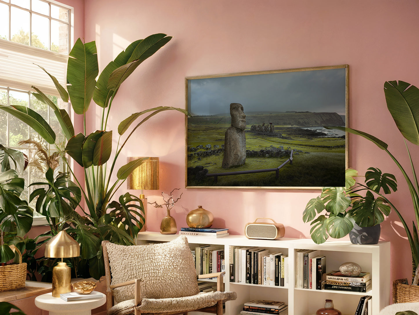 Guardians of Rapa Nui – Moai Monuments Wall Art