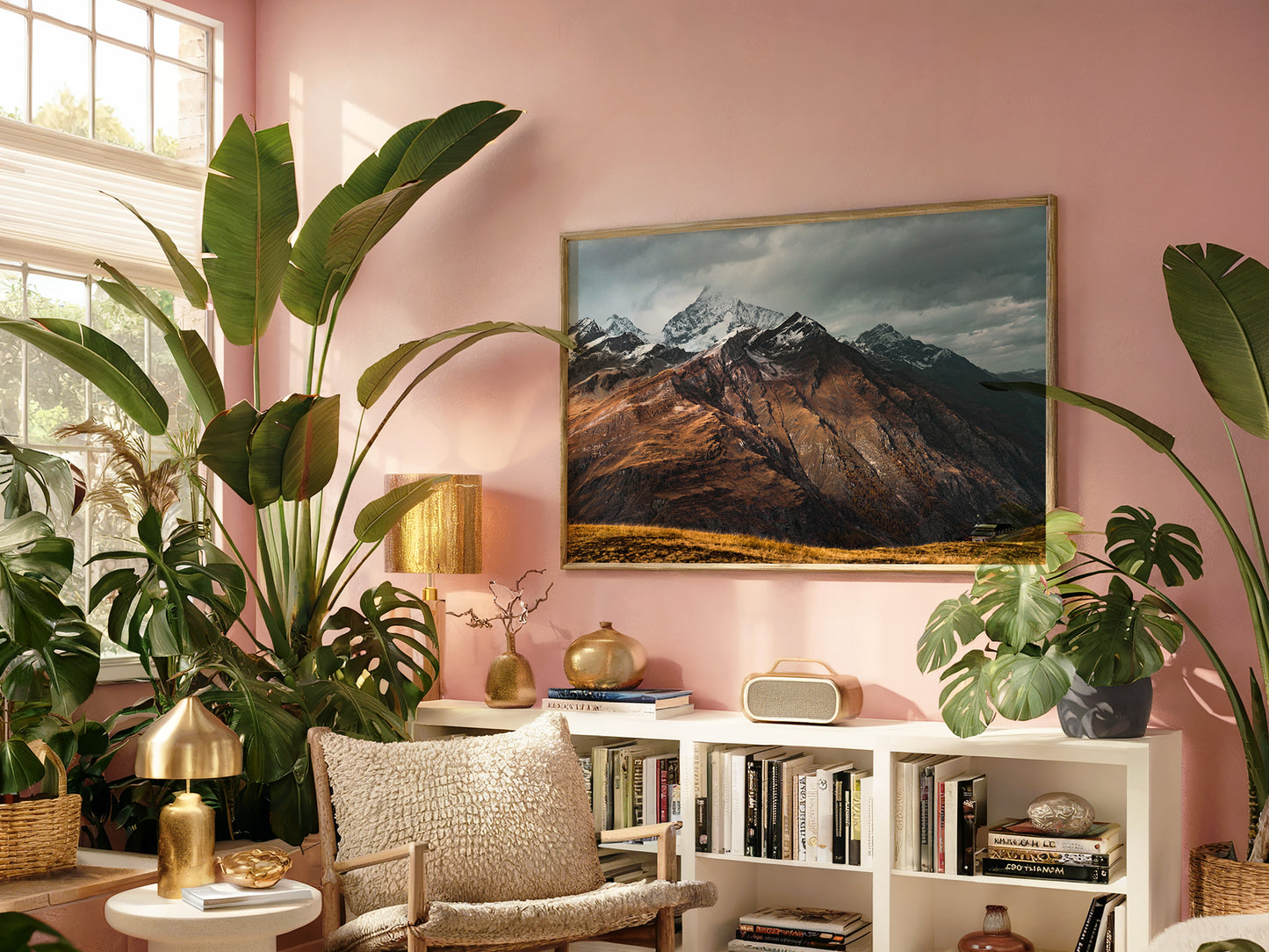 Alpine Glow – The Swiss Alps at Sunrise Wall Art