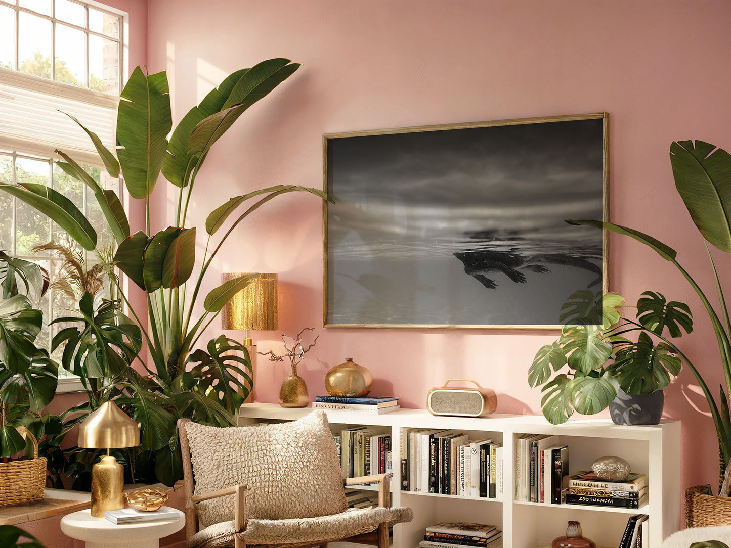 Beneath the Surface – Marine Iguana Swimming in Galápagos Wall Art
