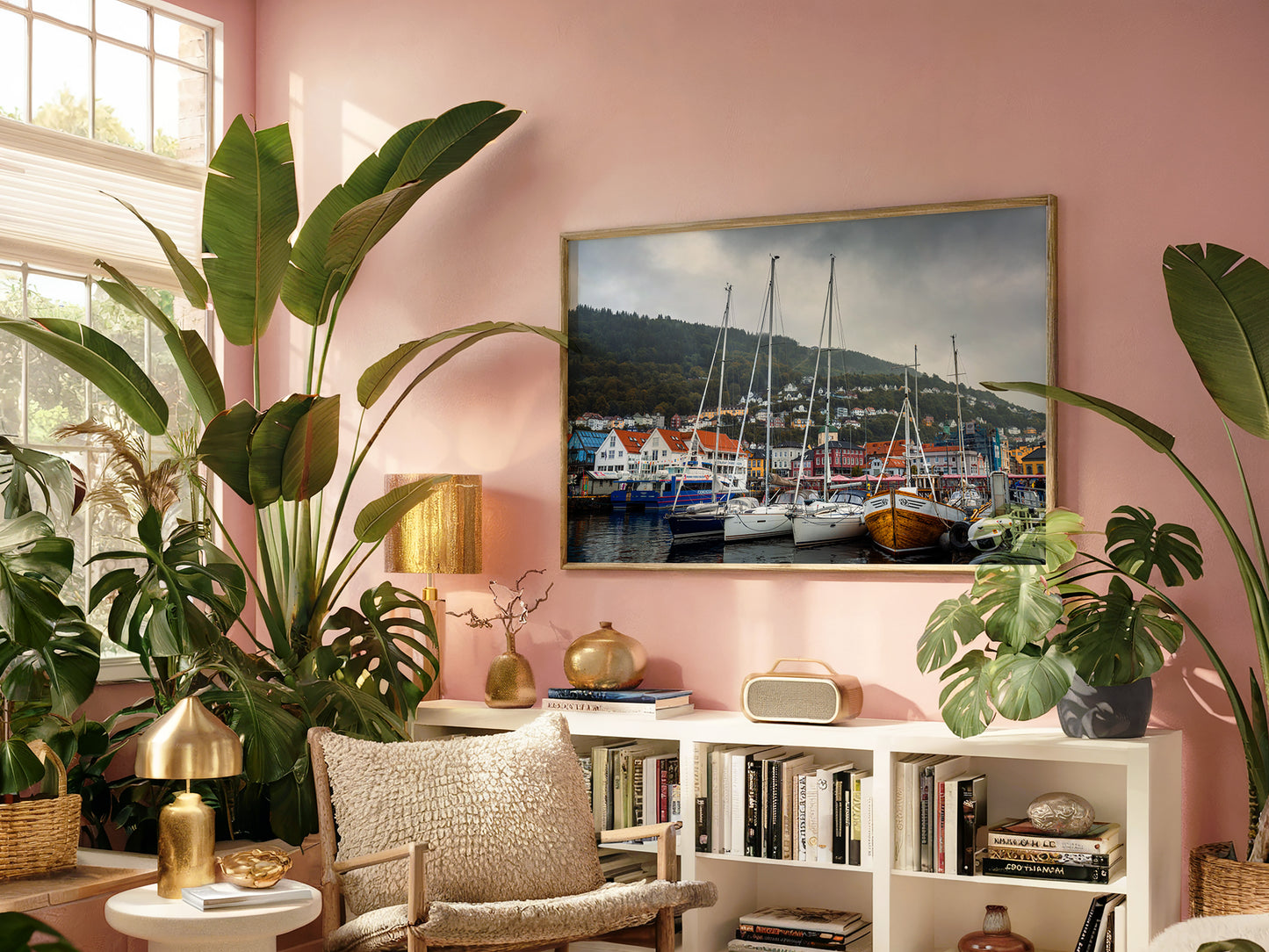 Sailing Through Bergen – Iconic Norwegian Harbor Art