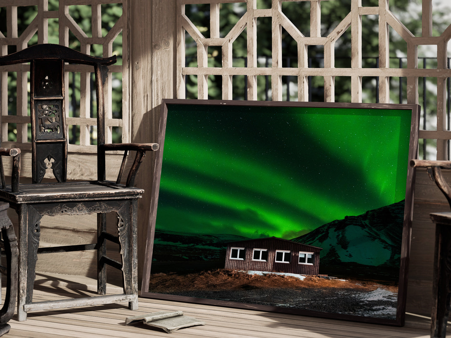 Aurora Dreams – Northern Lights Over Westfjords Wall Art