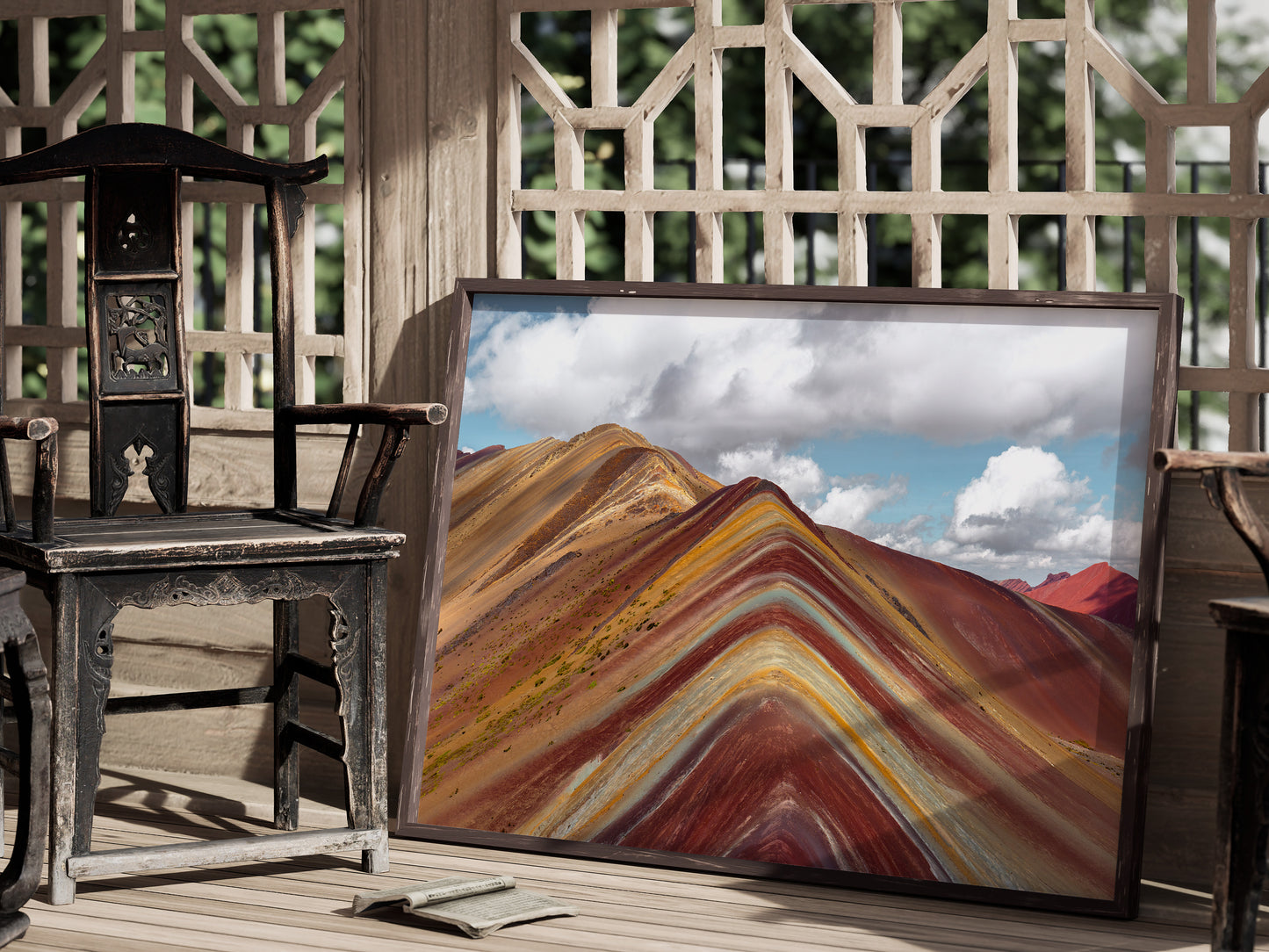 Andean Majesty – Vibrant Rainbow Mountain Print