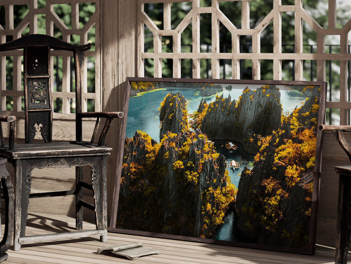 Tropical Paradise – Palawan’s Crystal Waters Wall Art