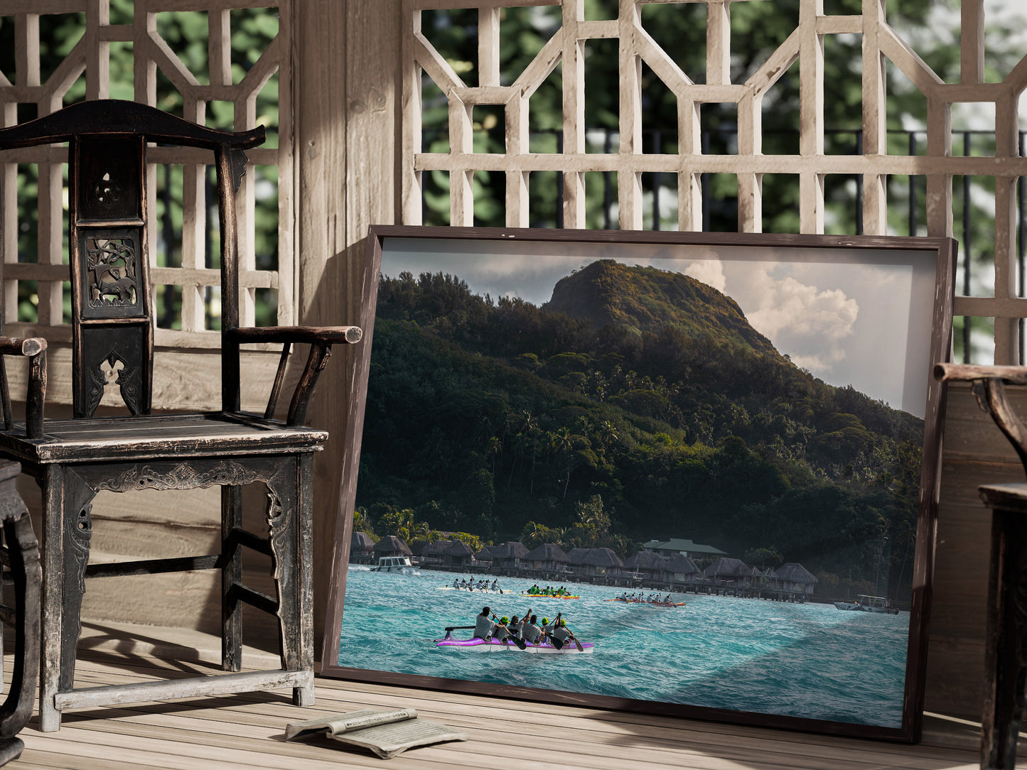 Bora Bora Canoe Dreams – Tropical Adventure Wall Art