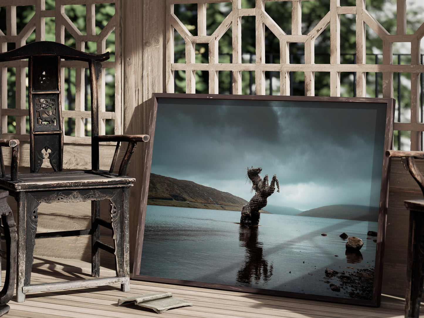 Legends of the Faroe Islands – Horse in the Lake Wall Decor