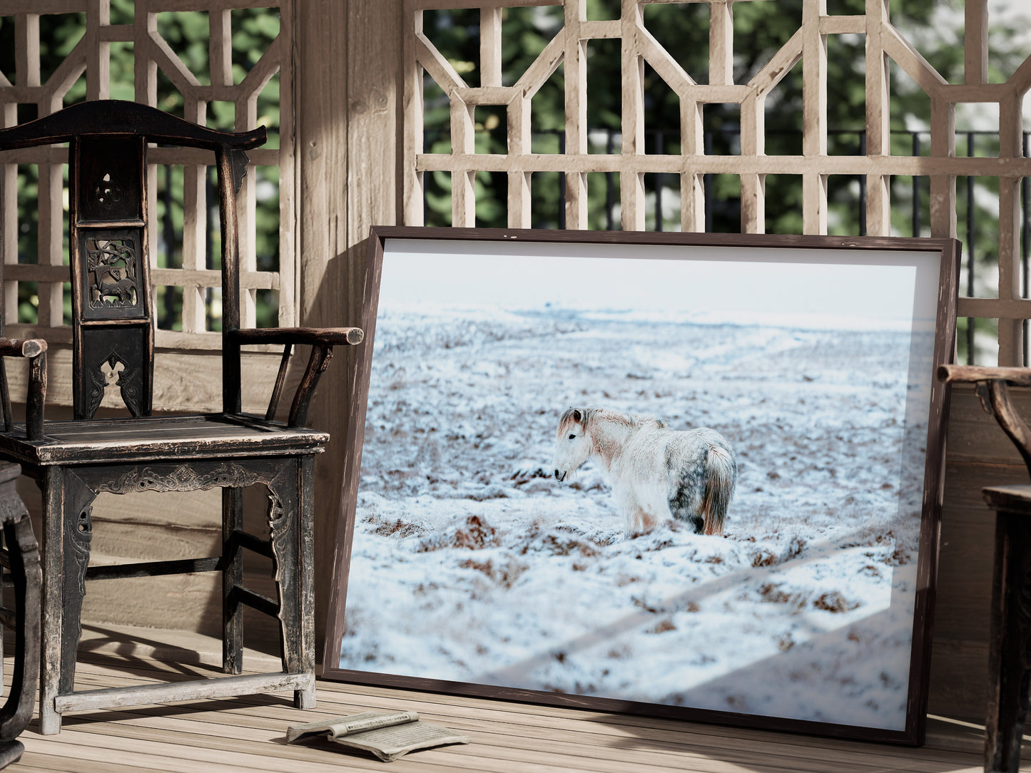 Frozen Majesty – Icelandic Horse Winter Landscape