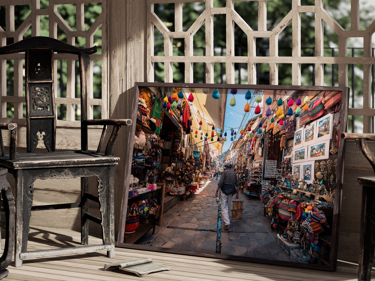 Sacred Paths – Streets of the Sacred Valley Wall Art