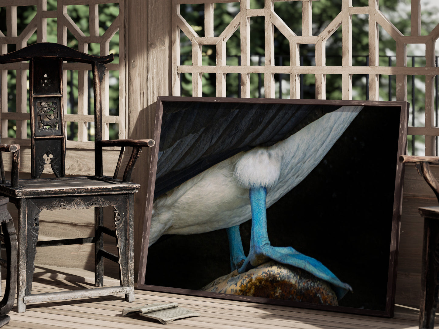Vivid Blue Feet – Iconic Galápagos Bird Wall Decor