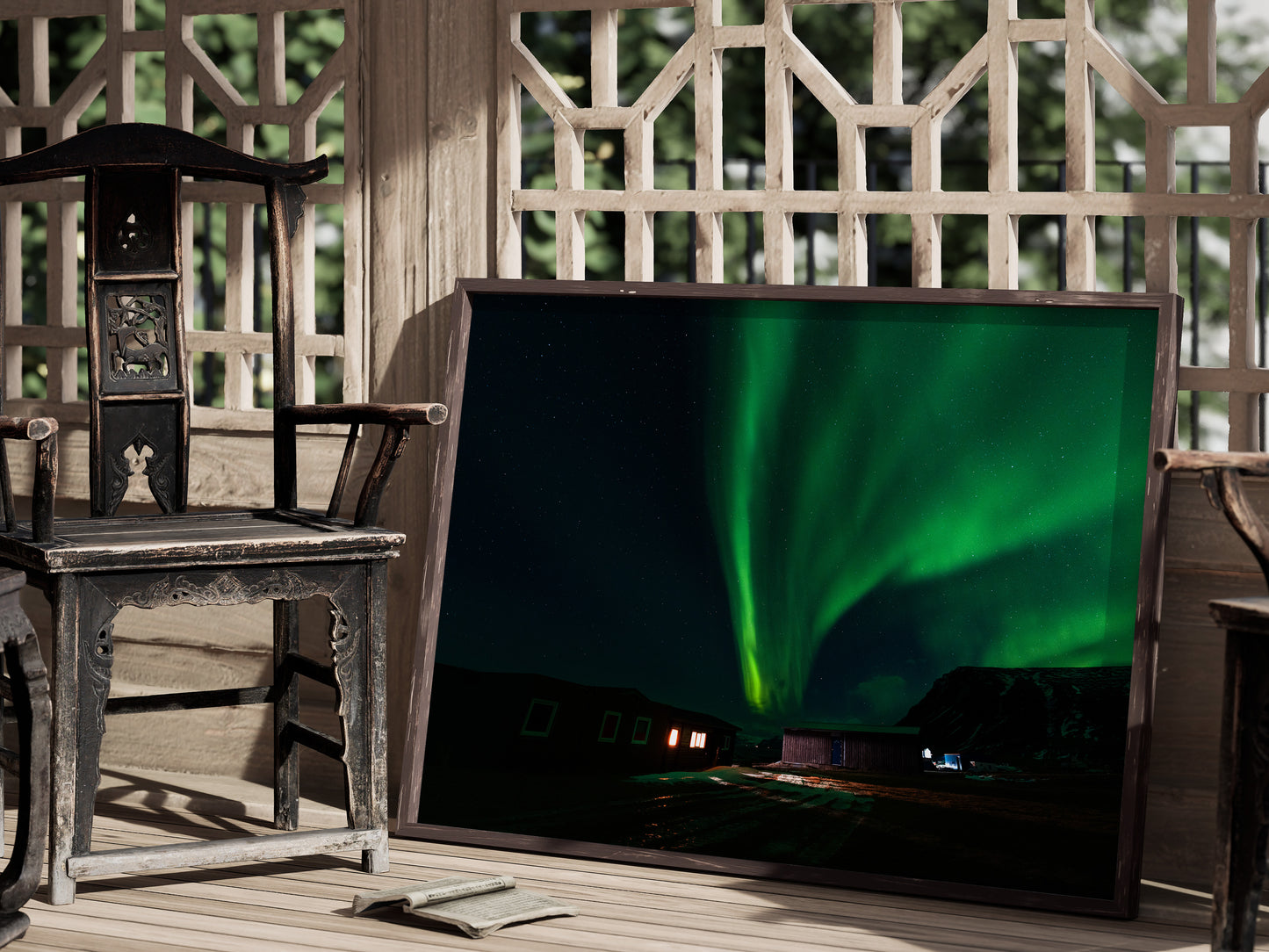 Westfjords Serenity – Dancing Lights of the Arctic Art