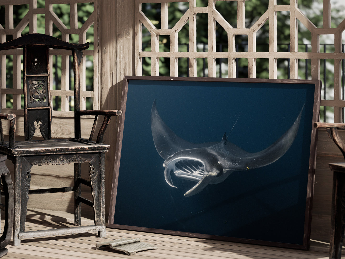 Hawaiian Depths – Manta Rays in Motion Wall Decor