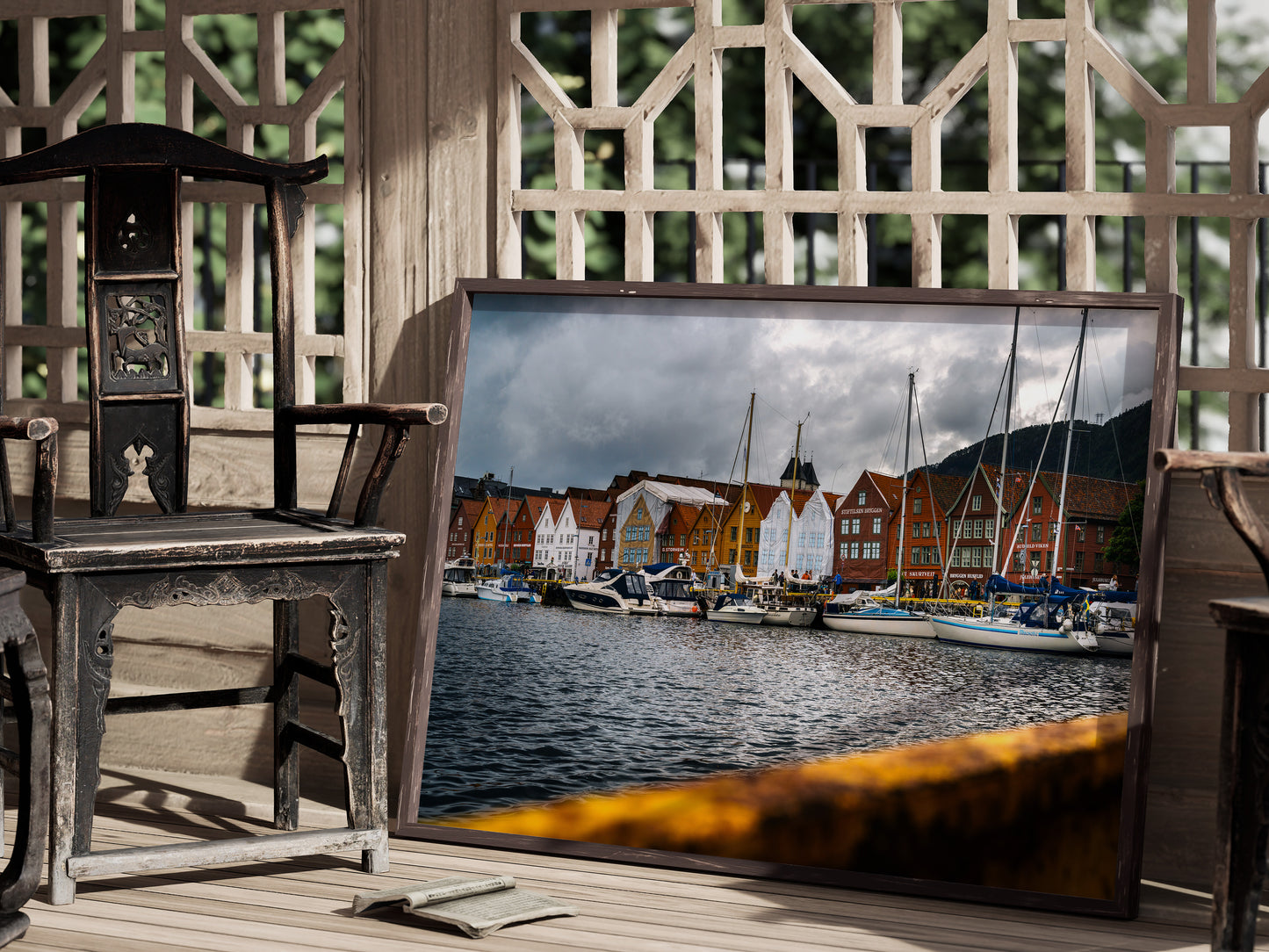 Harbor Dreams – The Ships of Bergen, Norway Wall Art