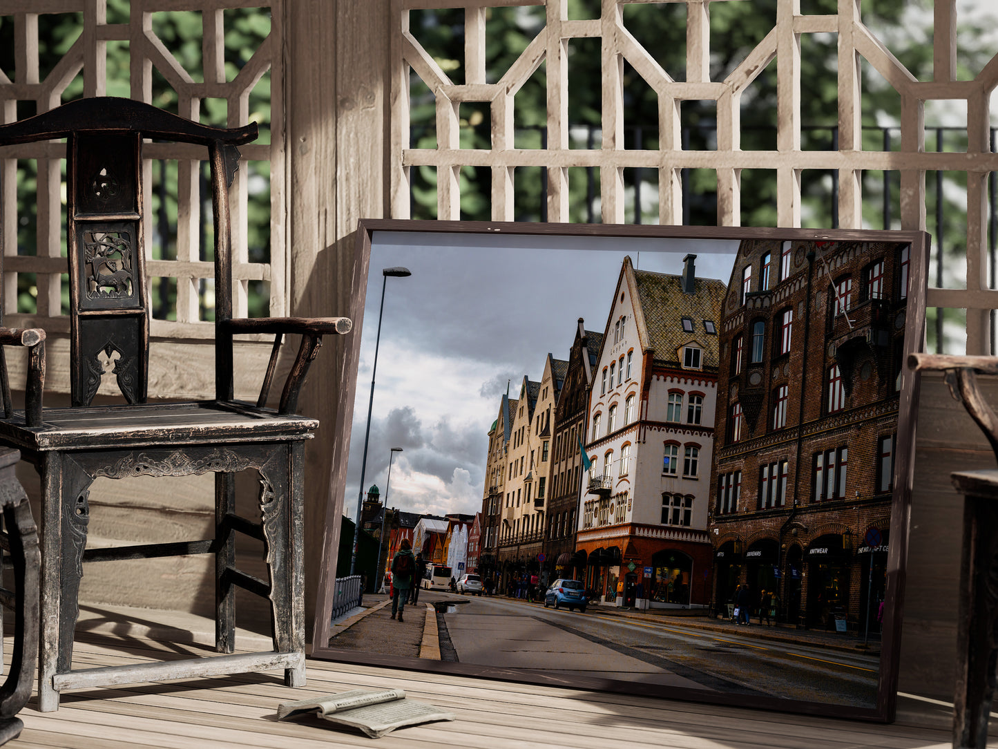 Bergen’s Charm – Iconic Norwegian Town Wall Art