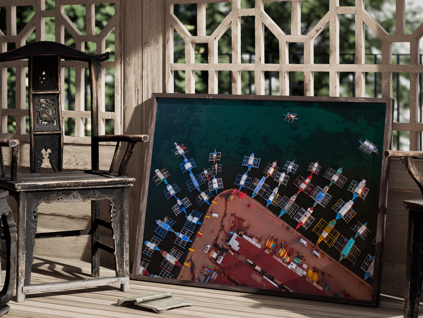 Tropical Horizon – Wooden Boats of Palawan Wall Art