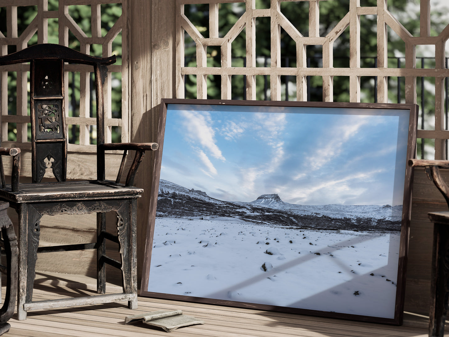Frozen Horizons – Scenic Icelandic Wilderness Art
