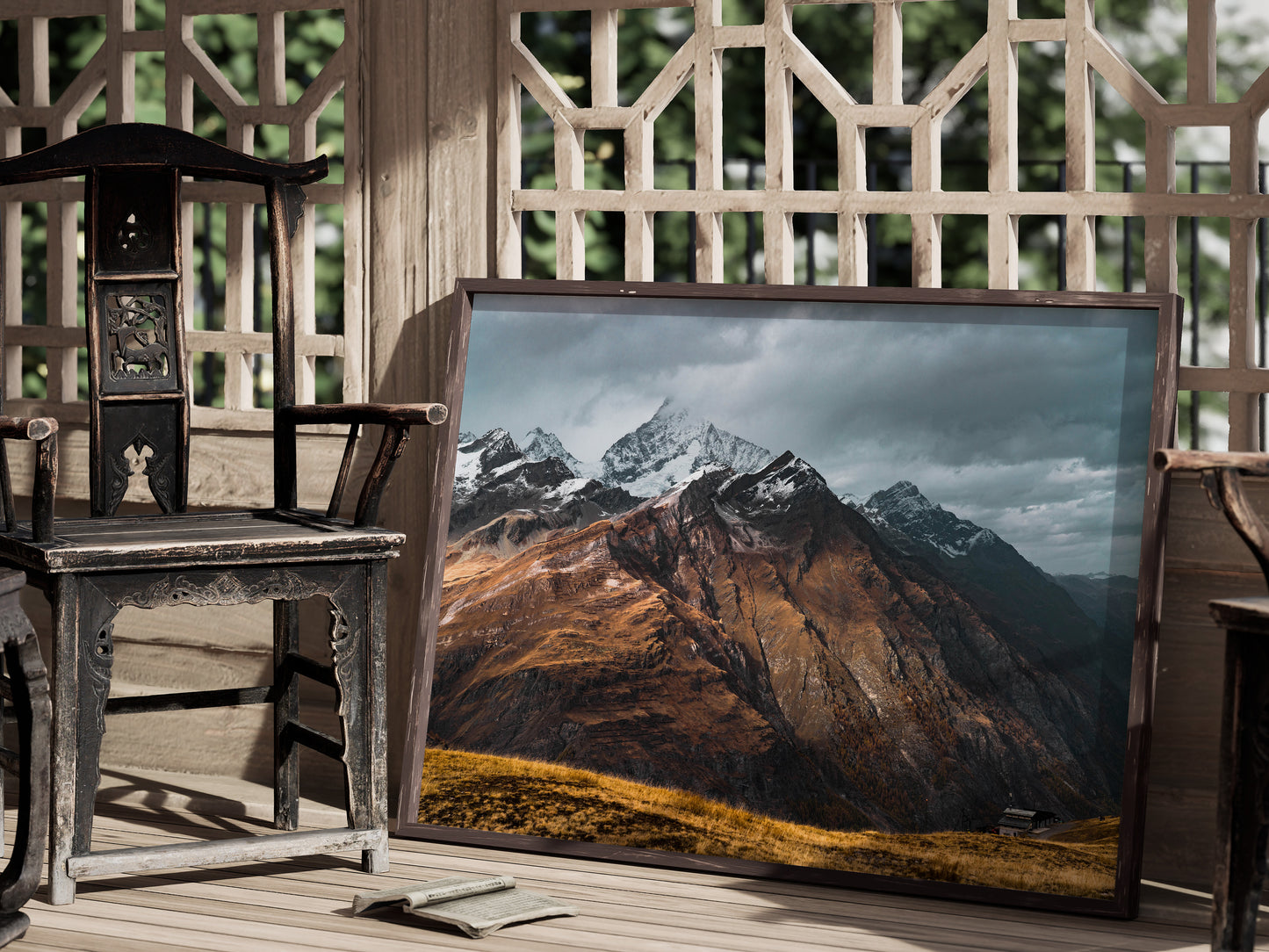Alpine Glow – The Swiss Alps at Sunrise Wall Art