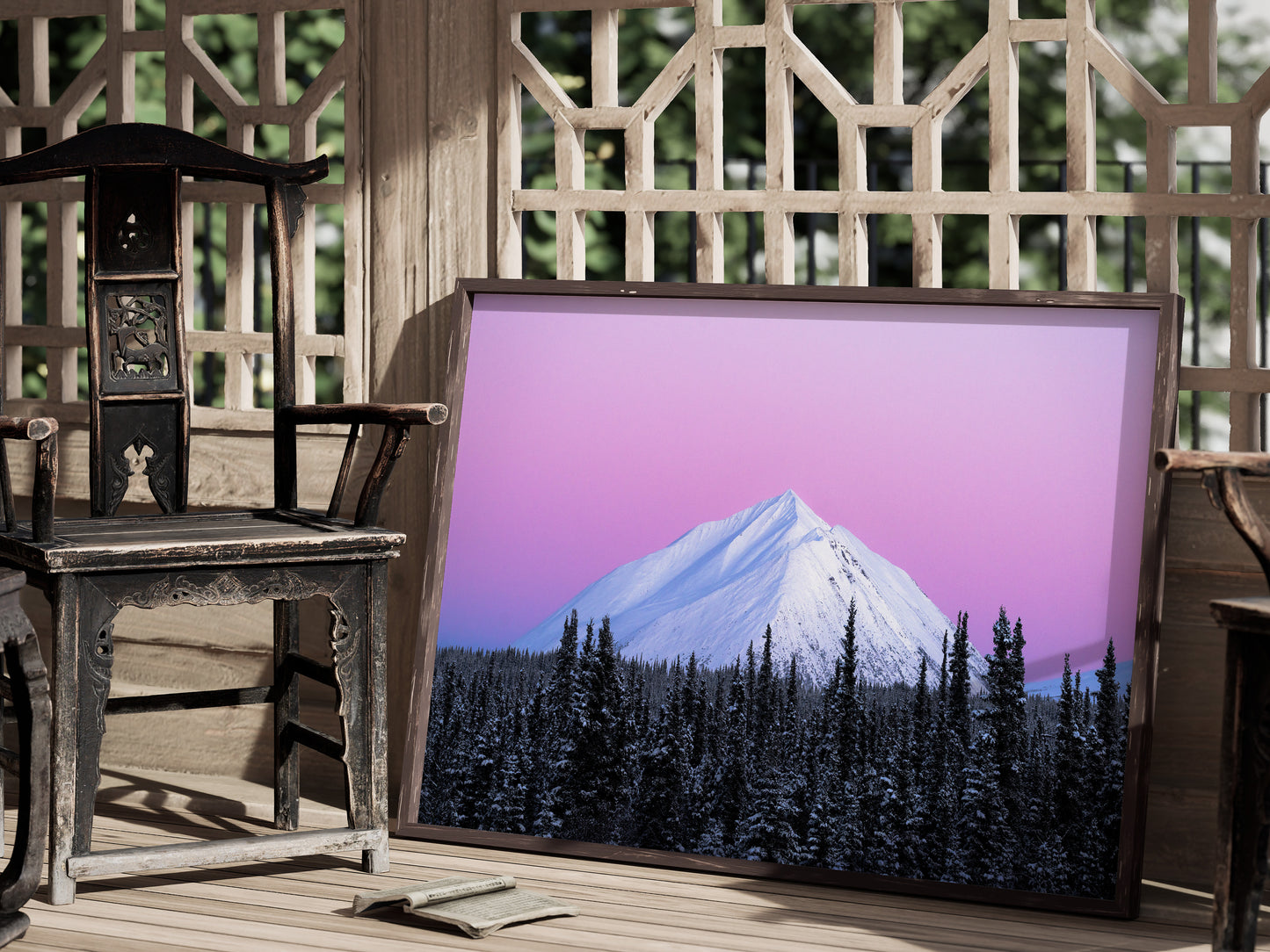 Blush of the Arctic – Alaskan Mountain Sunset Print