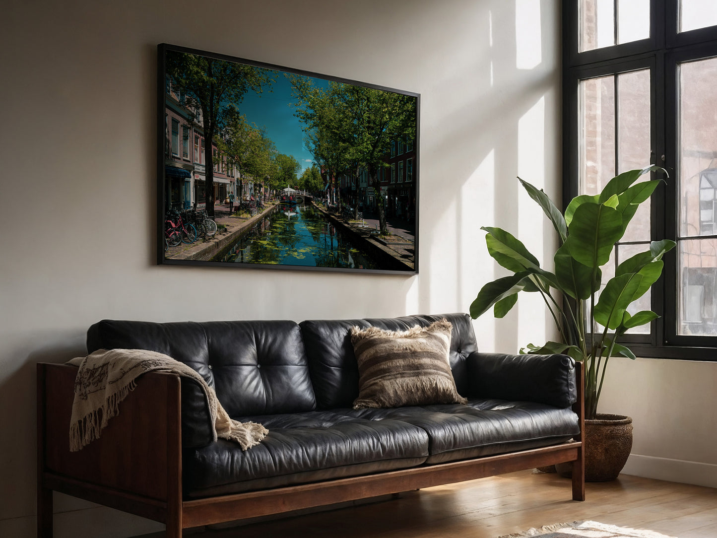 Bridges and Reflections – Netherlands Canal Serenity Art