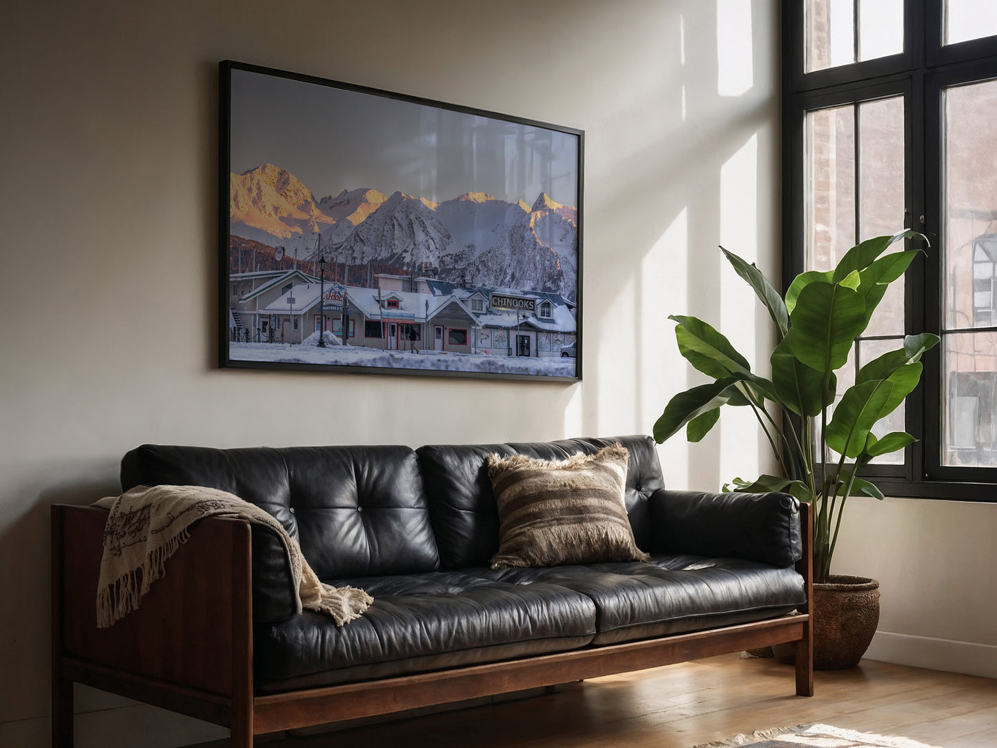 Seward Winter Serenity – Nostalgic Alaskan Town Wall Art