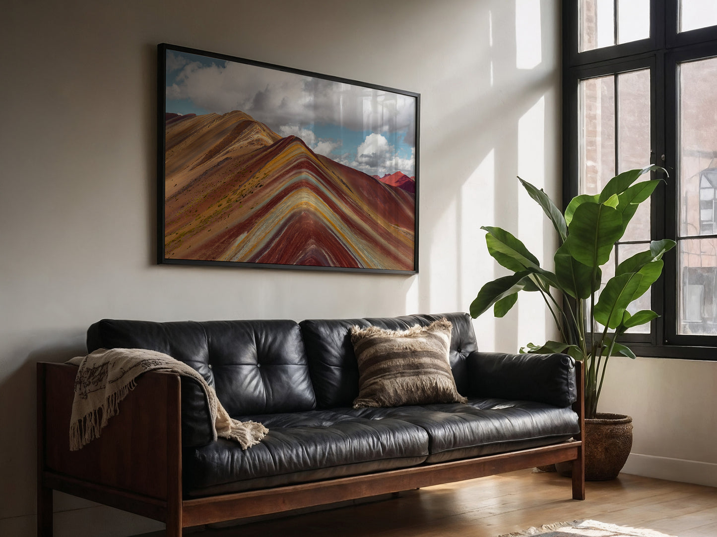 Andean Majesty – Vibrant Rainbow Mountain Print