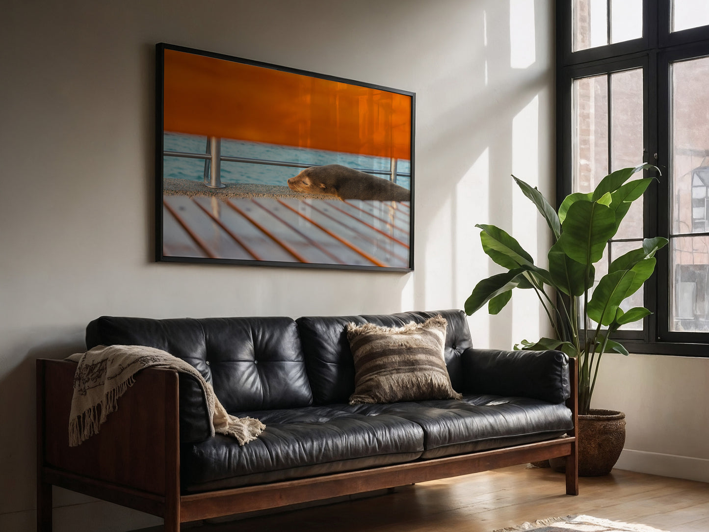 Galápagos Harbor Dreams – Sleeping Sea Lion Wall Art