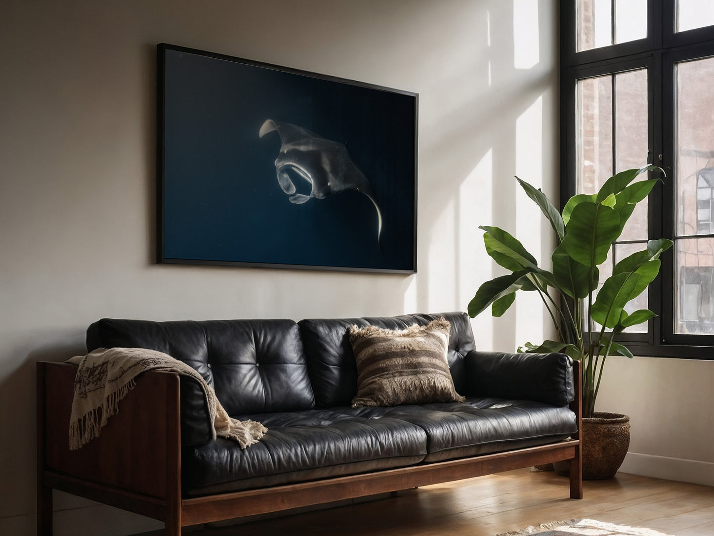 Ocean Giants – Manta Rays of Kona, Hawaii Wall Art