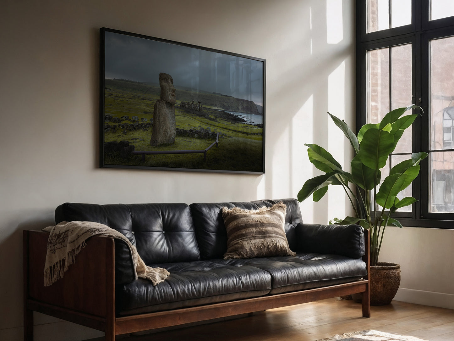 Guardians of Rapa Nui – Moai Monuments Wall Art