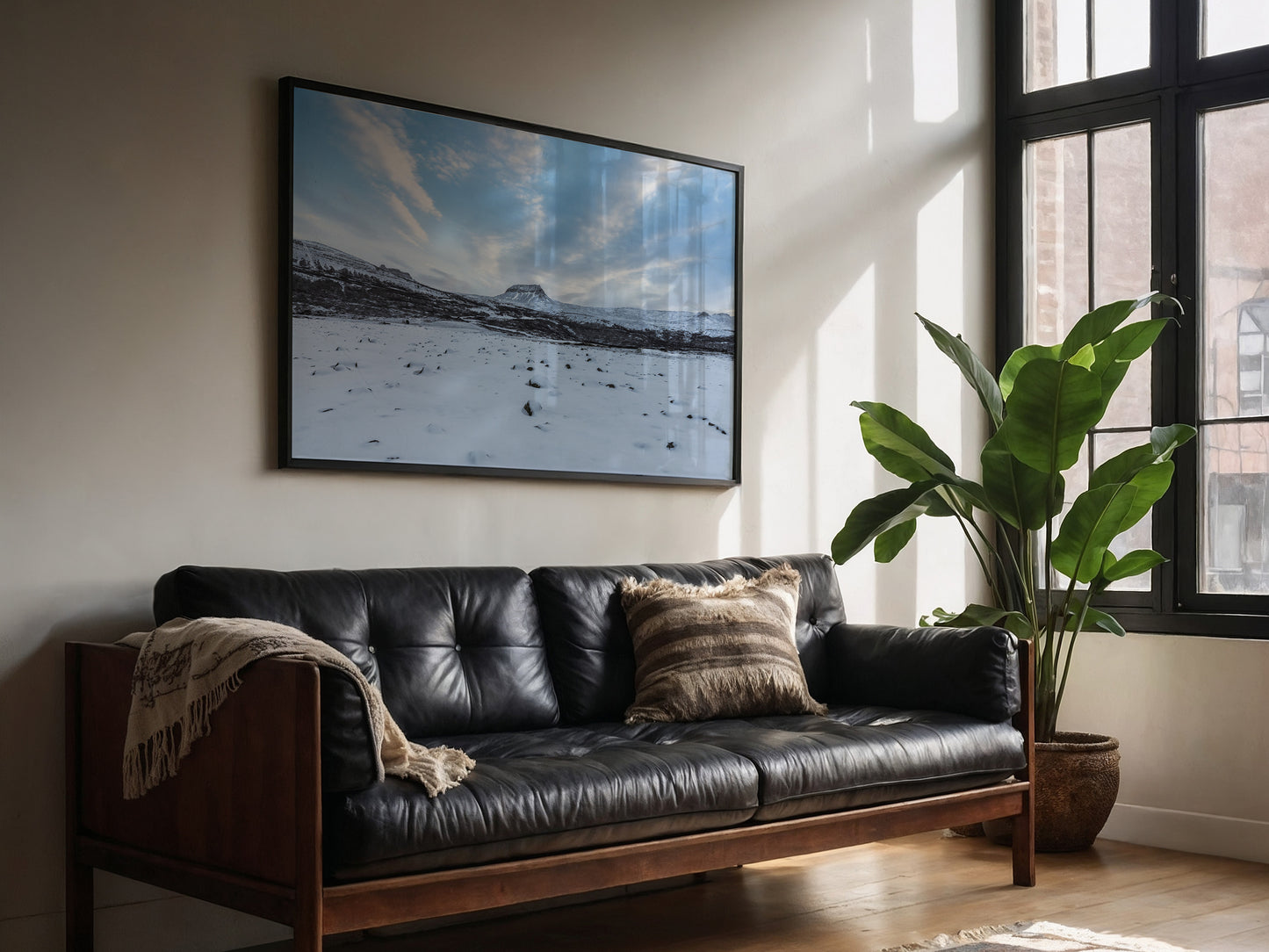 Frozen Horizons – Scenic Icelandic Wilderness Art