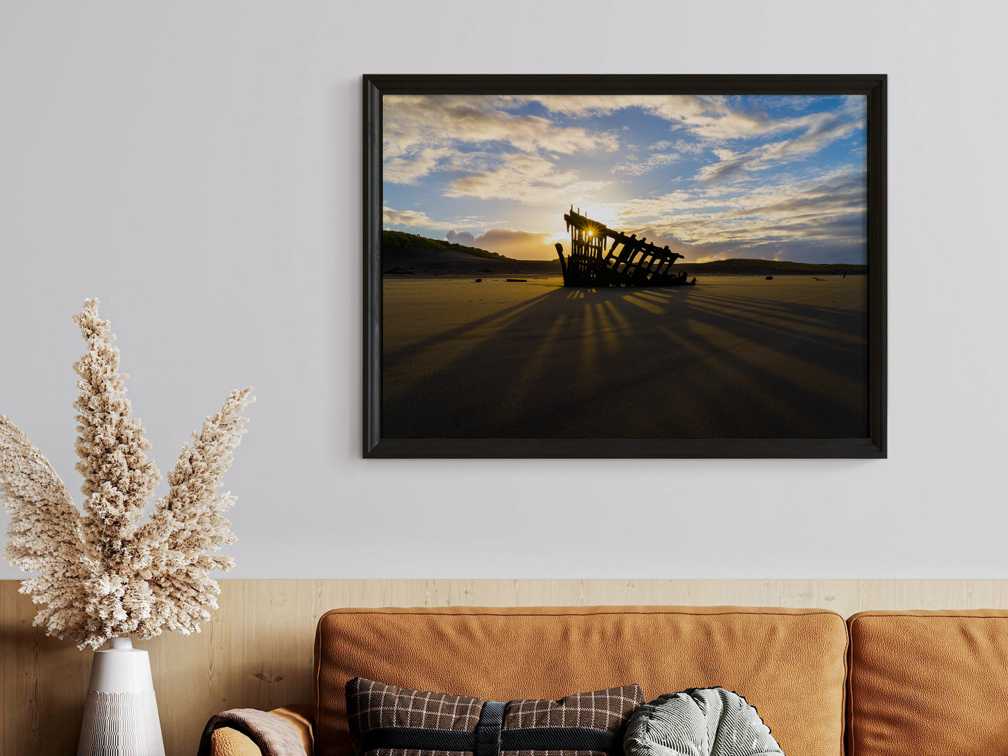 Rust and Waves – Oregon Coast Shipwreck Scenic Print