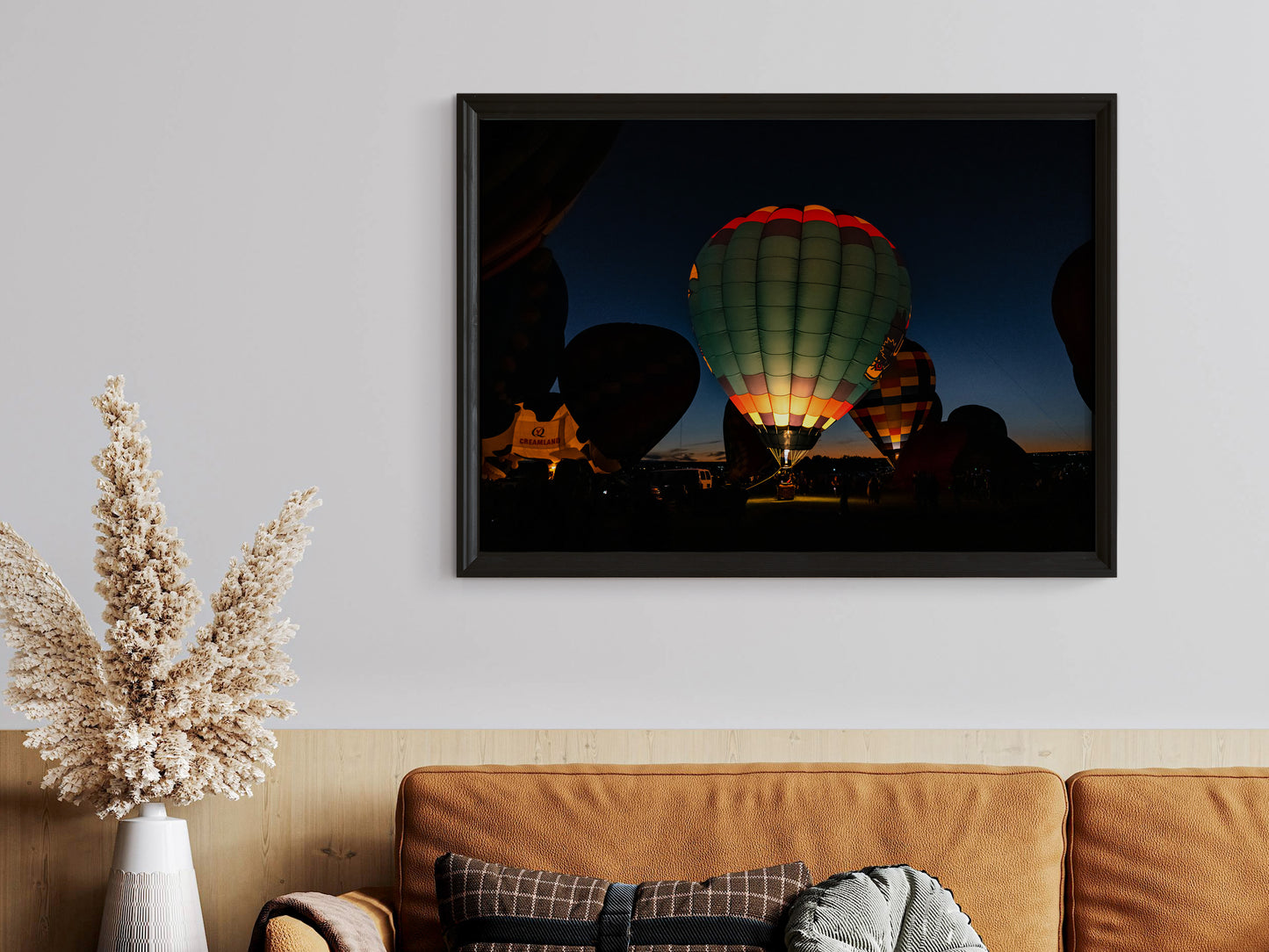 Desert Sky Glow – Hot Air Balloons Over Albuquerque Print