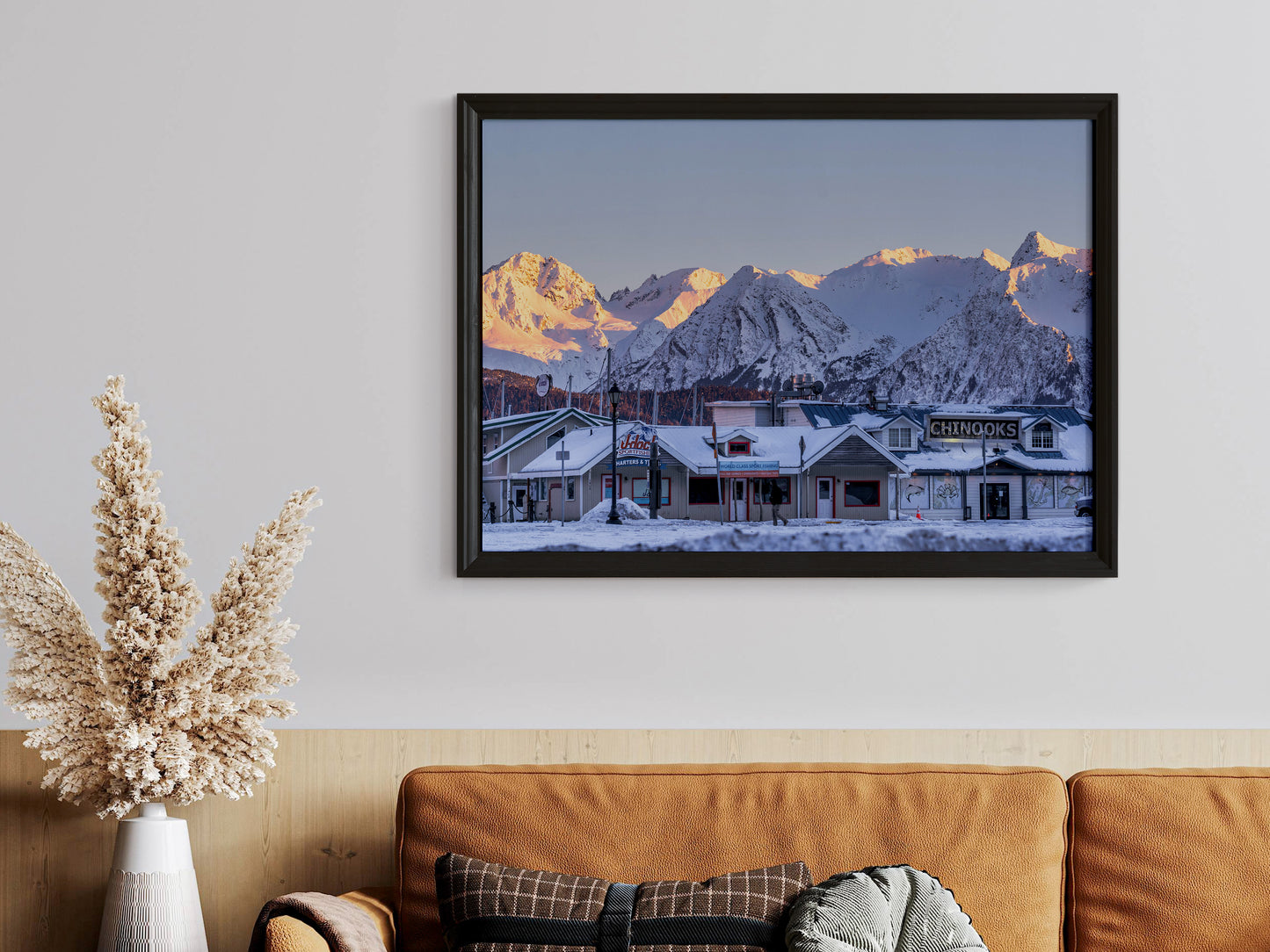 Seward Winter Serenity – Nostalgic Alaskan Town Wall Art