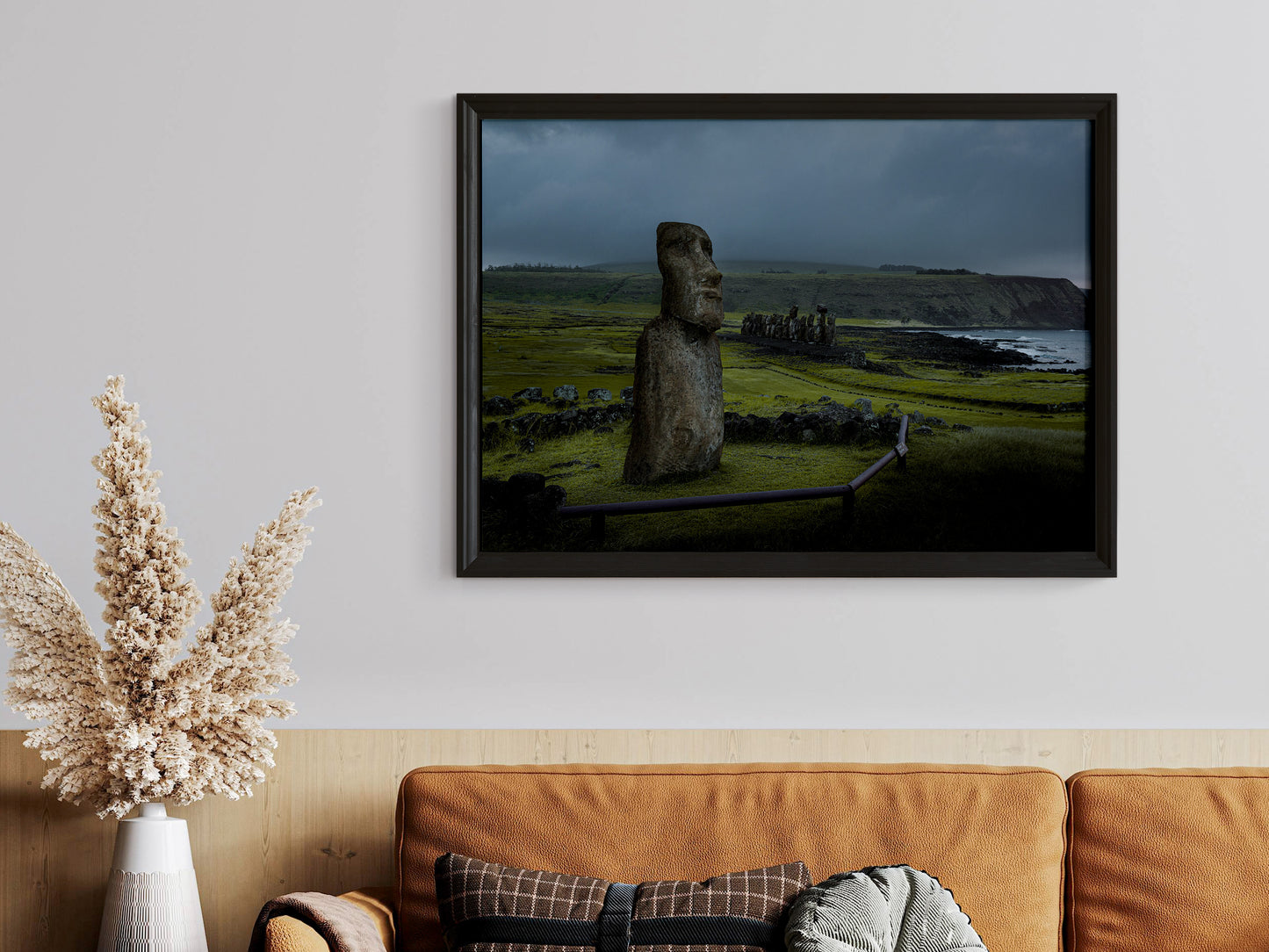 Guardians of Rapa Nui – Moai Monuments Wall Art