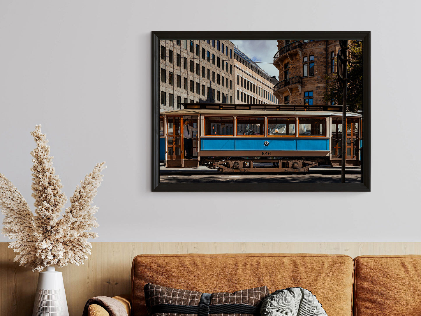 Stockholm Tracks – Iconic Trams in the City Wall Art
