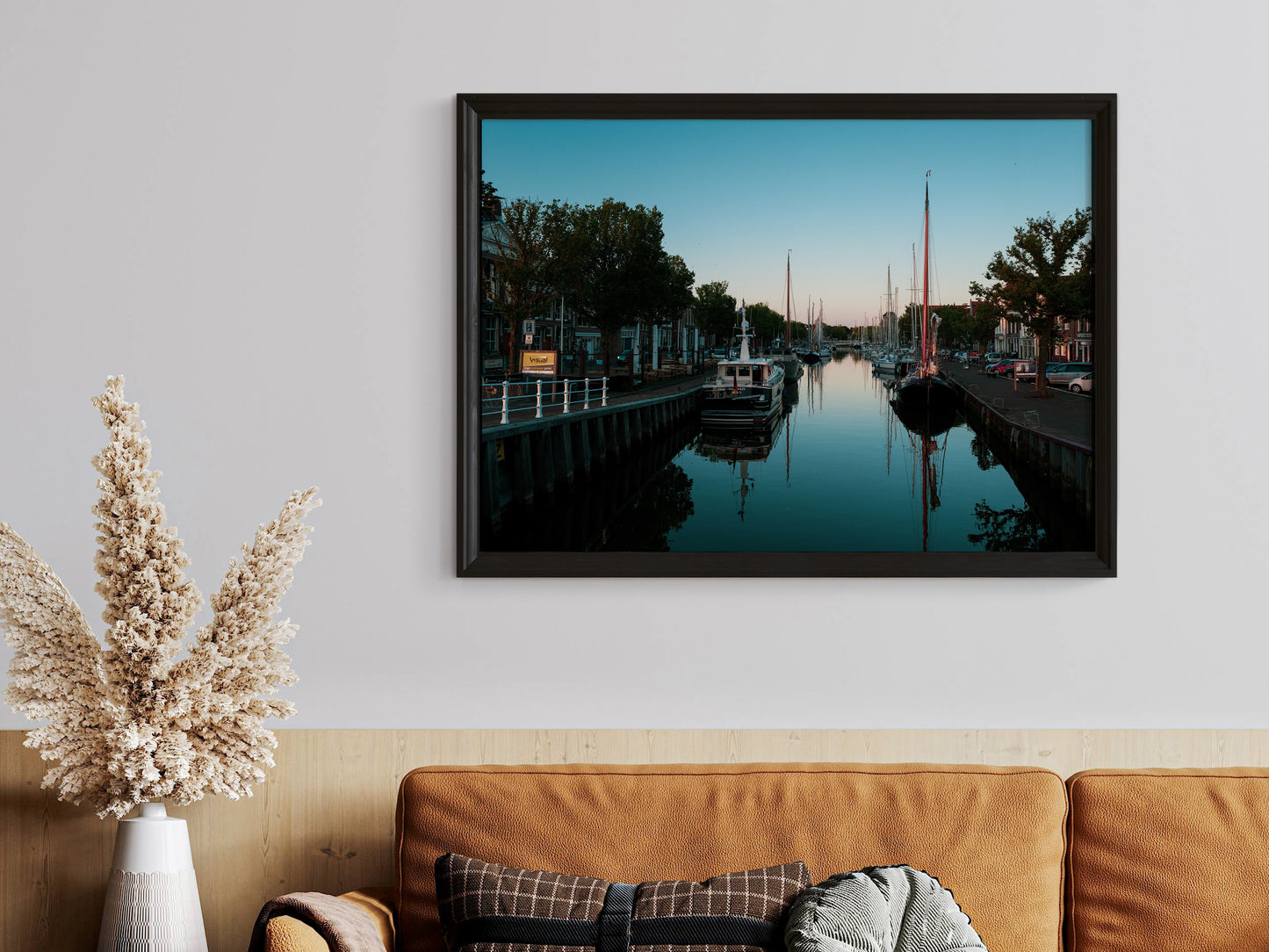 Reflections – Dutch Canal Scenic Print
