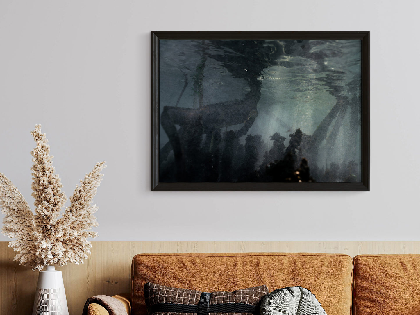 Depths of the Galápagos – Iguana Swimming Underwater Art