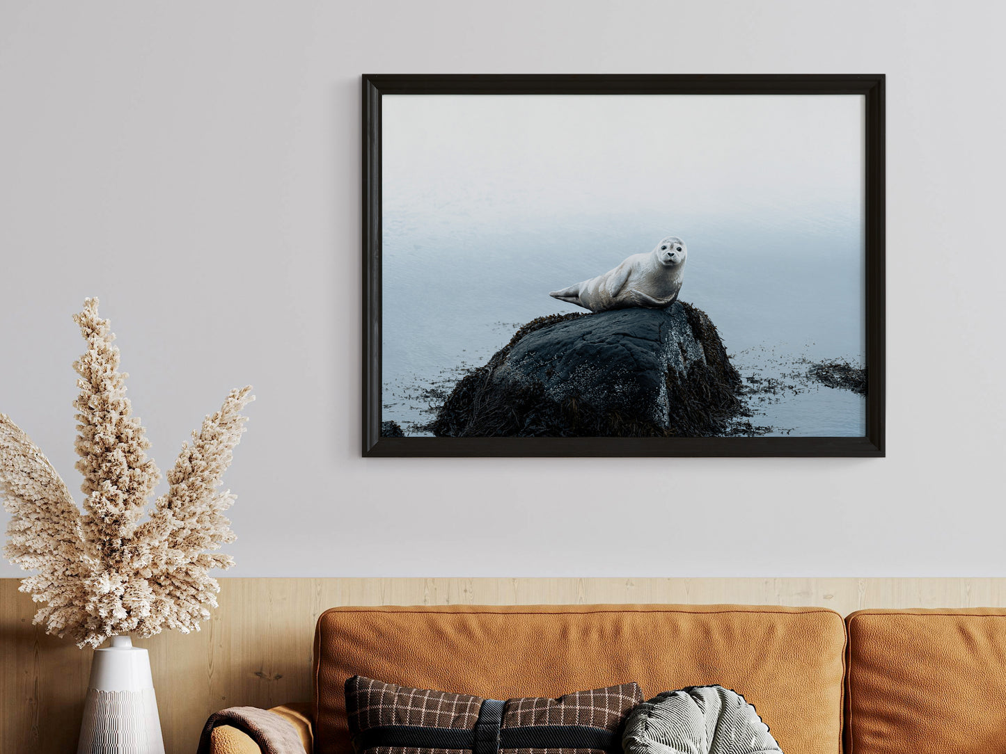 Arctic Shores – Icelandic Sea Lions Scenic Print