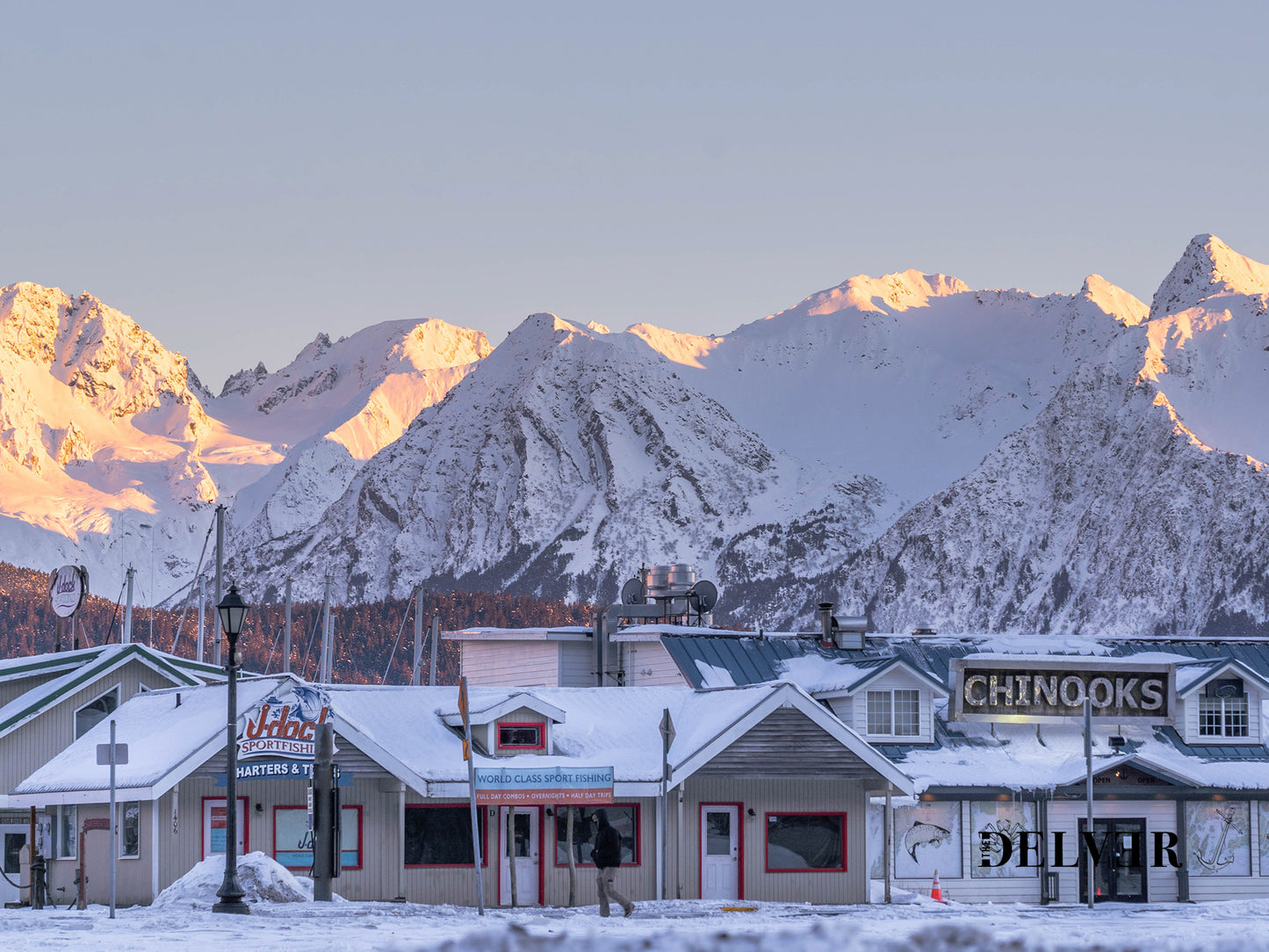 Seward Winter Serenity – Nostalgic Alaskan Town Wall Art
